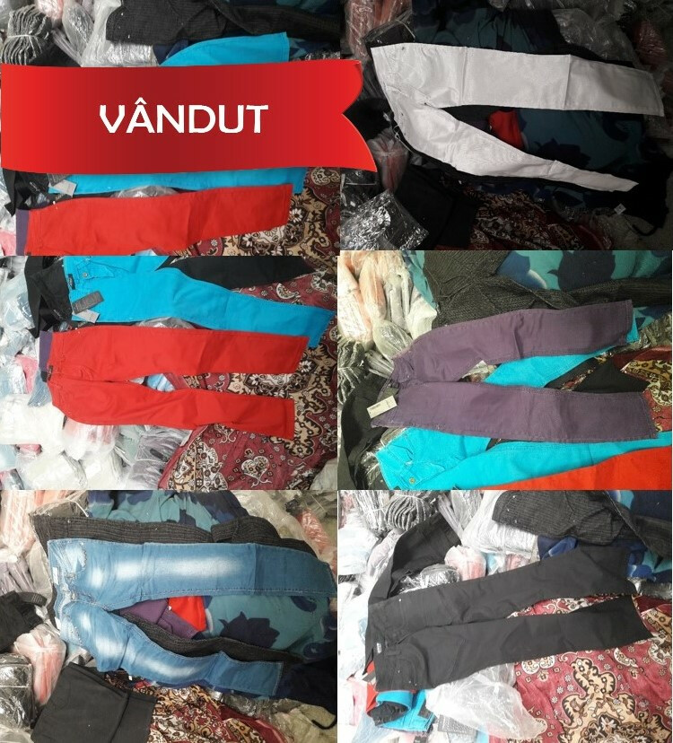 Stoc de marfă constând în 7.704 perechi pantaloni bărbați și damă